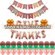 Thanksgiving Decorations Set Gold Balloons Kit Fall Party Supplies