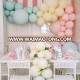 Wedding Birthday Babyshower Supplies Elecrainbow Macaron Color Balloons ,Assorted Candy Color Balloons for Party